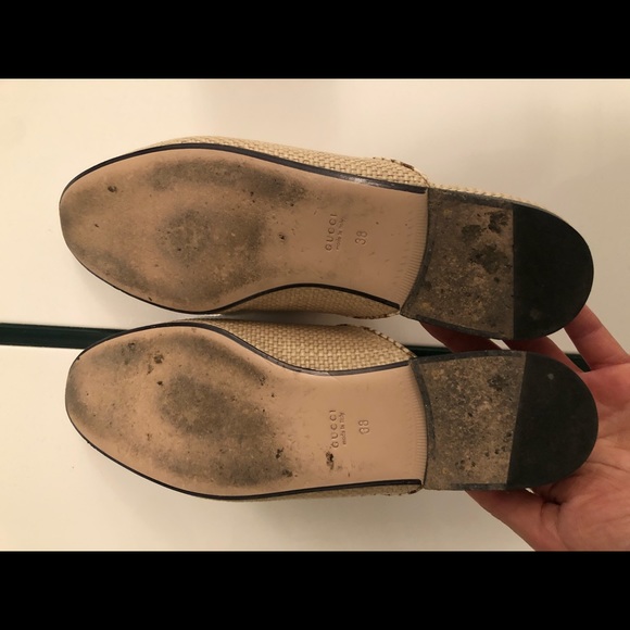 Authentic Gucci Women Princetown Raffia Slippers - Picture 5 of 8